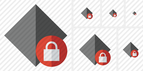 Rhombus Dark Lock Icon Rhombus Dark Lock Icon