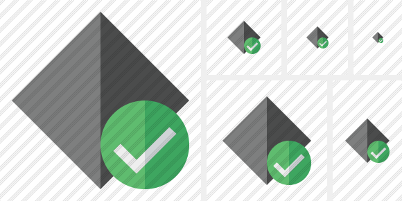 Rhombus Dark Ok Icon Rhombus Dark Ok Icon
