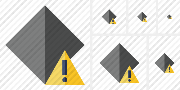Rhombus Dark Warning Icon Rhombus Dark Warning Icon