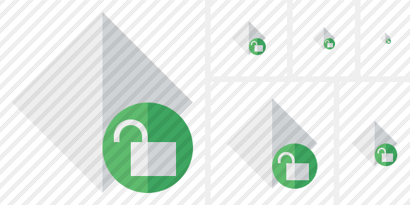 Rhombus Light Unlock Icon Rhombus Light Unlock Icon
