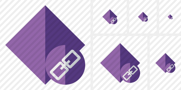 Icono Rhombus Purple Link