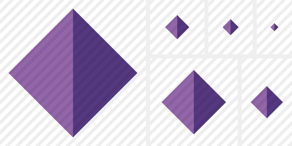 Rhombus Purple Icon