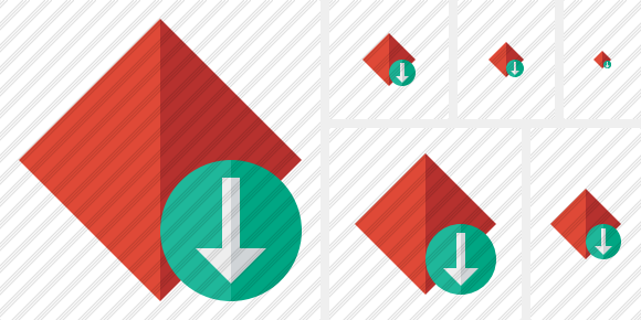 Rhombus Red Download Icon Rhombus Red Download Icon