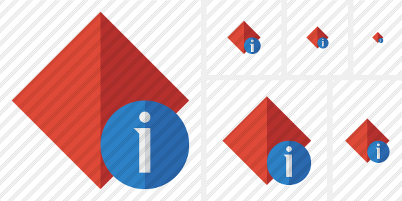 Rhombus Red Information Icon Rhombus Red Information Icon