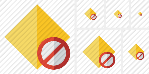 Rhombus Yellow Block Icon Rhombus Yellow Block Icon