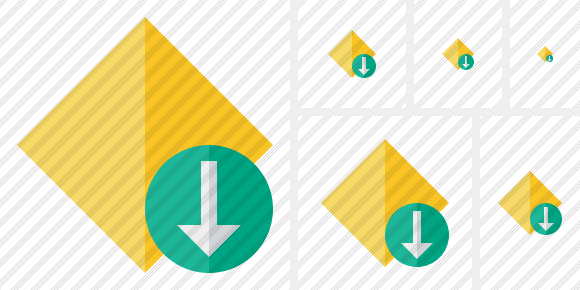 Rhombus Yellow Download Icon Rhombus Yellow Download Icon