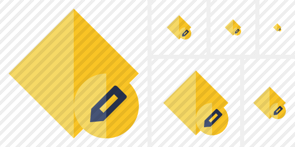Rhombus Yellow Edit Icon