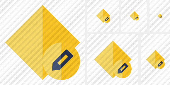 Rhombus Yellow Edit Symbol