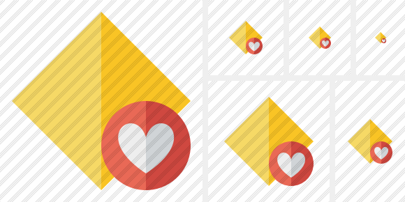 Rhombus Yellow Favorites Icon Rhombus Yellow Favorites Icon