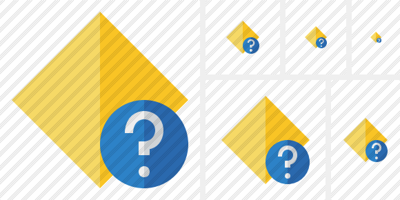 Rhombus Yellow Help Icon Rhombus Yellow Help Icon
