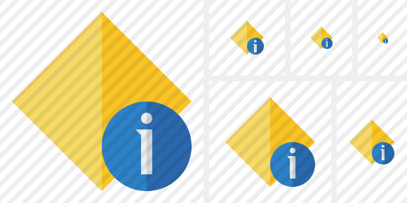 Rhombus Yellow Information Symbol