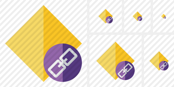 Rhombus Yellow Link Icon Rhombus Yellow Link Icon