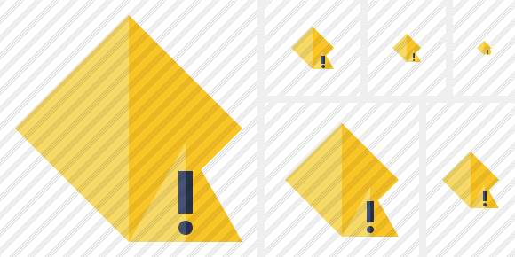 Rhombus Yellow Warning Icon