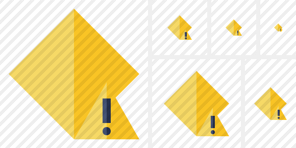Rhombus Yellow Warning Icon Rhombus Yellow Warning Icon