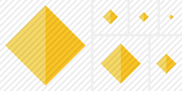 Rhombus Yellow Symbol