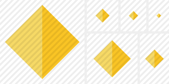 Rhombus Yellow Icon