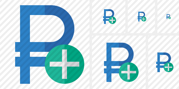 Ruble Add Icon Ruble Add Icon