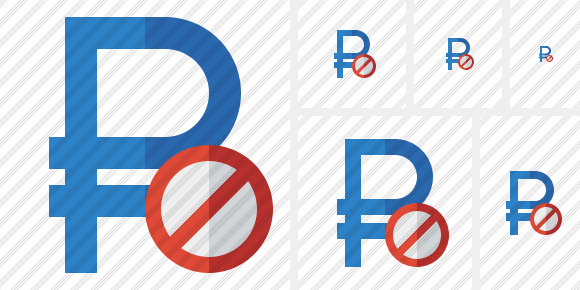 Ruble Block Icon Ruble Block Icon