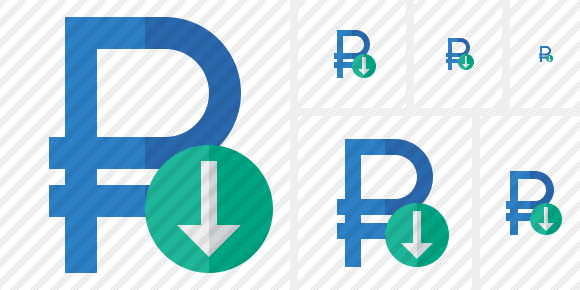Ruble Download Icon Ruble Download Icon