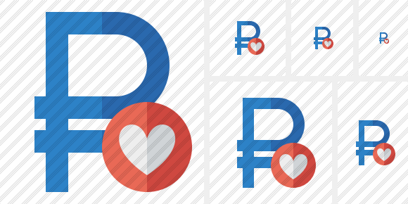 Ruble Favorites Icon Ruble Favorites Icon