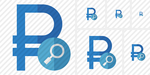 Ruble Search Icon Ruble Search Icon