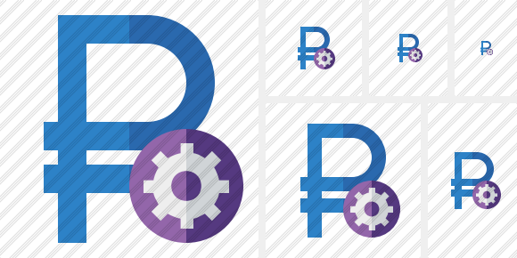 Ruble Settings Icon Ruble Settings Icon