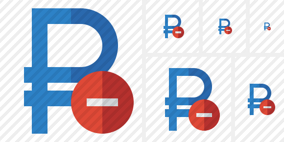 Ruble Stop Icon Ruble Stop Icon