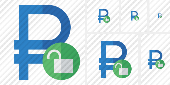 Ruble Unlock Icon Ruble Unlock Icon