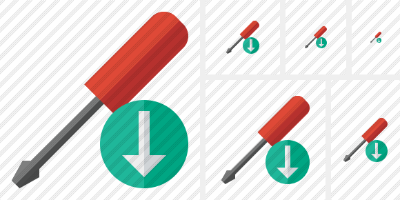 Screwdriver Download Symbol