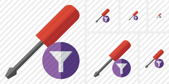 Icône Screwdriver Filter