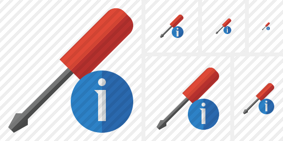 Screwdriver Information Symbol Screwdriver Information Symbol