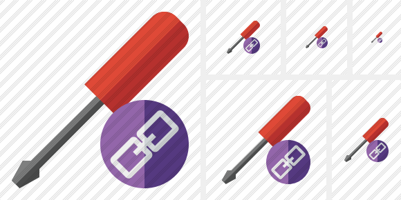 Screwdriver Link Symbol Screwdriver Link Symbol