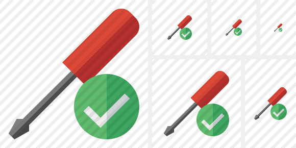 Screwdriver Ok Symbol Screwdriver Ok Symbol