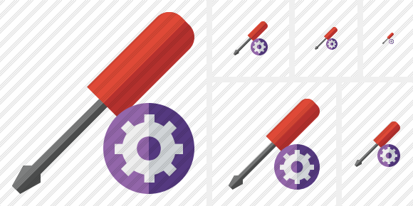 Screwdriver Settings Symbol