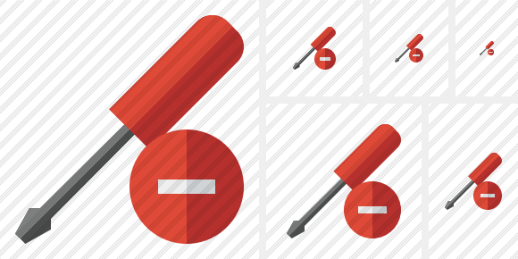 Screwdriver Stop Symbol Screwdriver Stop Symbol