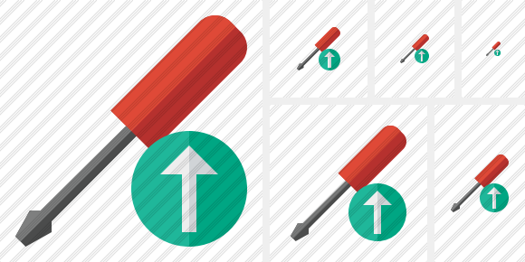 Screwdriver Upload Symbol Screwdriver Upload Symbol