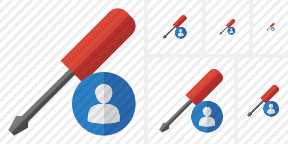 Screwdriver User Symbol Screwdriver User Symbol