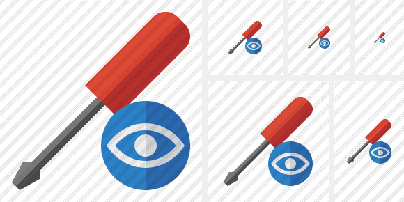 Screwdriver View Symbol Screwdriver View Symbol