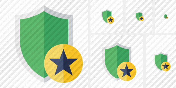 Icono Shield Star Icono Shield Star