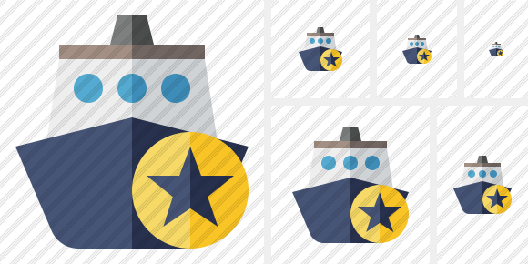 Ship 2 Star Icon