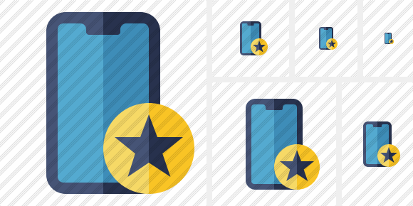 Smartphone 2 Star Icon