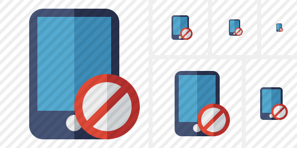 Smartphone Block Symbol Smartphone Block Symbol