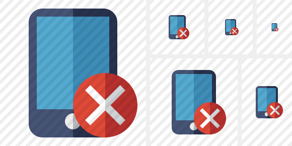 Smartphone Cancel Symbol