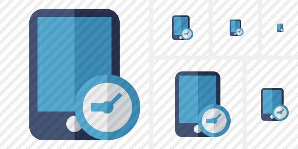Smartphone Clock Symbol Smartphone Clock Symbol