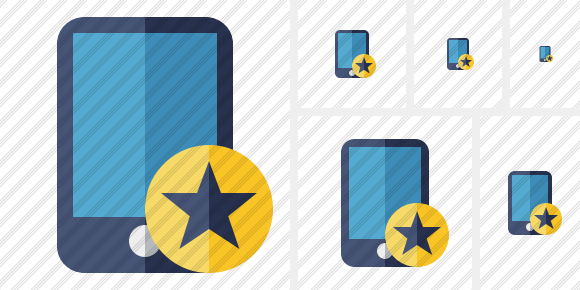 Smartphone Star Symbol Smartphone Star Symbol