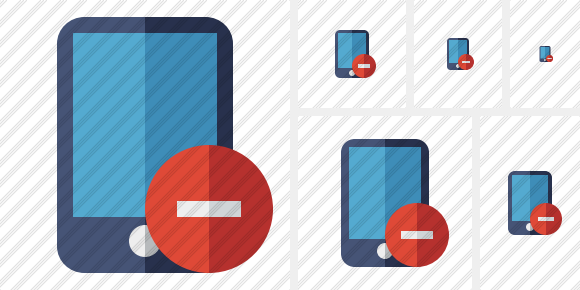 Smartphone Stop Symbol Smartphone Stop Symbol