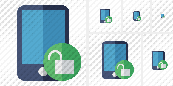 Smartphone Unlock Symbol Smartphone Unlock Symbol
