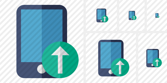 Smartphone Upload Symbol Smartphone Upload Symbol