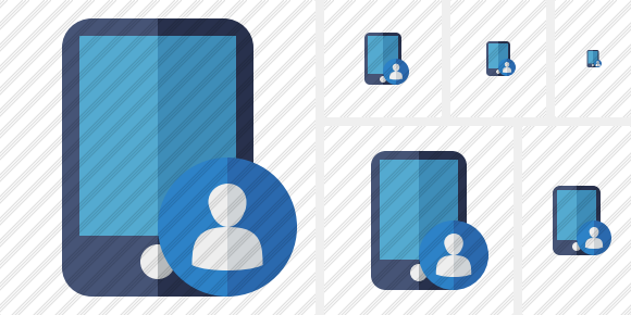 Smartphone User Symbol Smartphone User Symbol