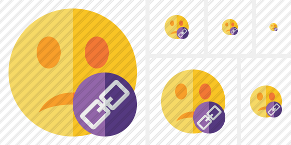 Smile Unhappy Link Symbol Smile Unhappy Link Symbol